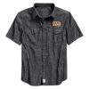 Harley-Davidson® Men's Denim Slim Fit Short Sleeve Woven Shirt